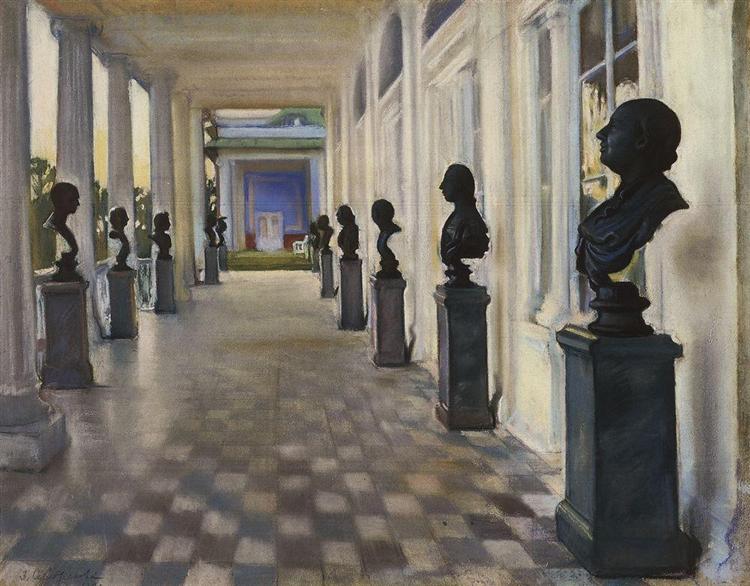 The Cameron Gallery in Tsarskoe Selo, 1922 - Sinaida Jewgenjewna Serebrjakowa